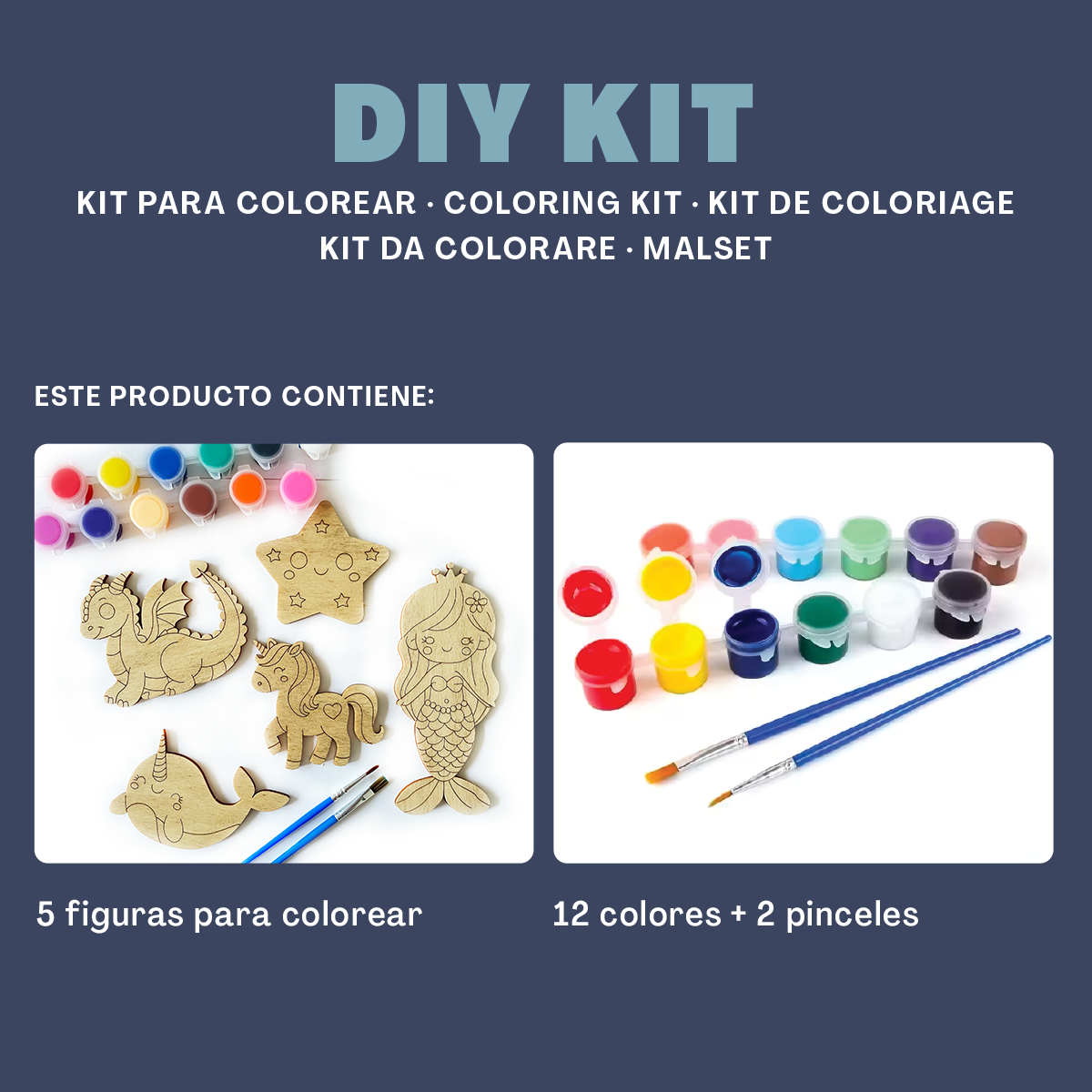 Kit para colorear - Animales fantásticos