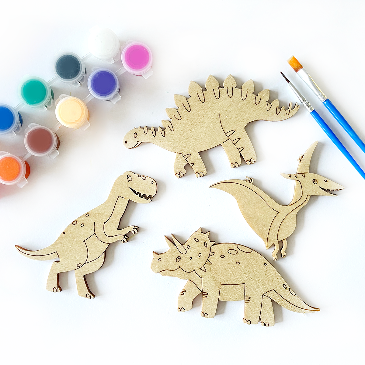 Kit para colorear - Dinosaurios