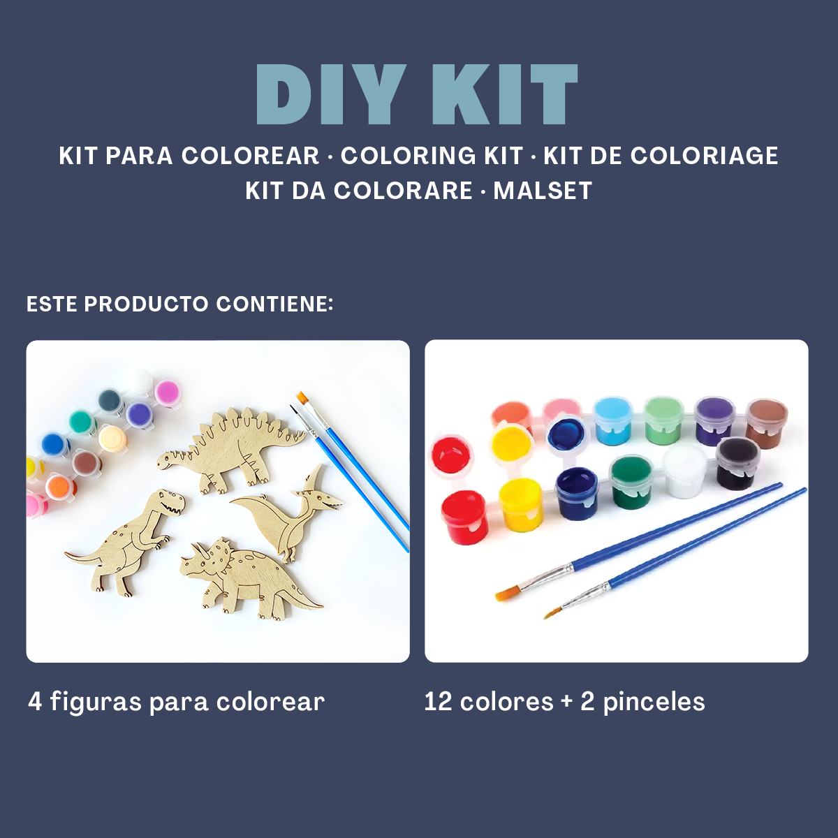 Kit para colorear - Dinosaurios