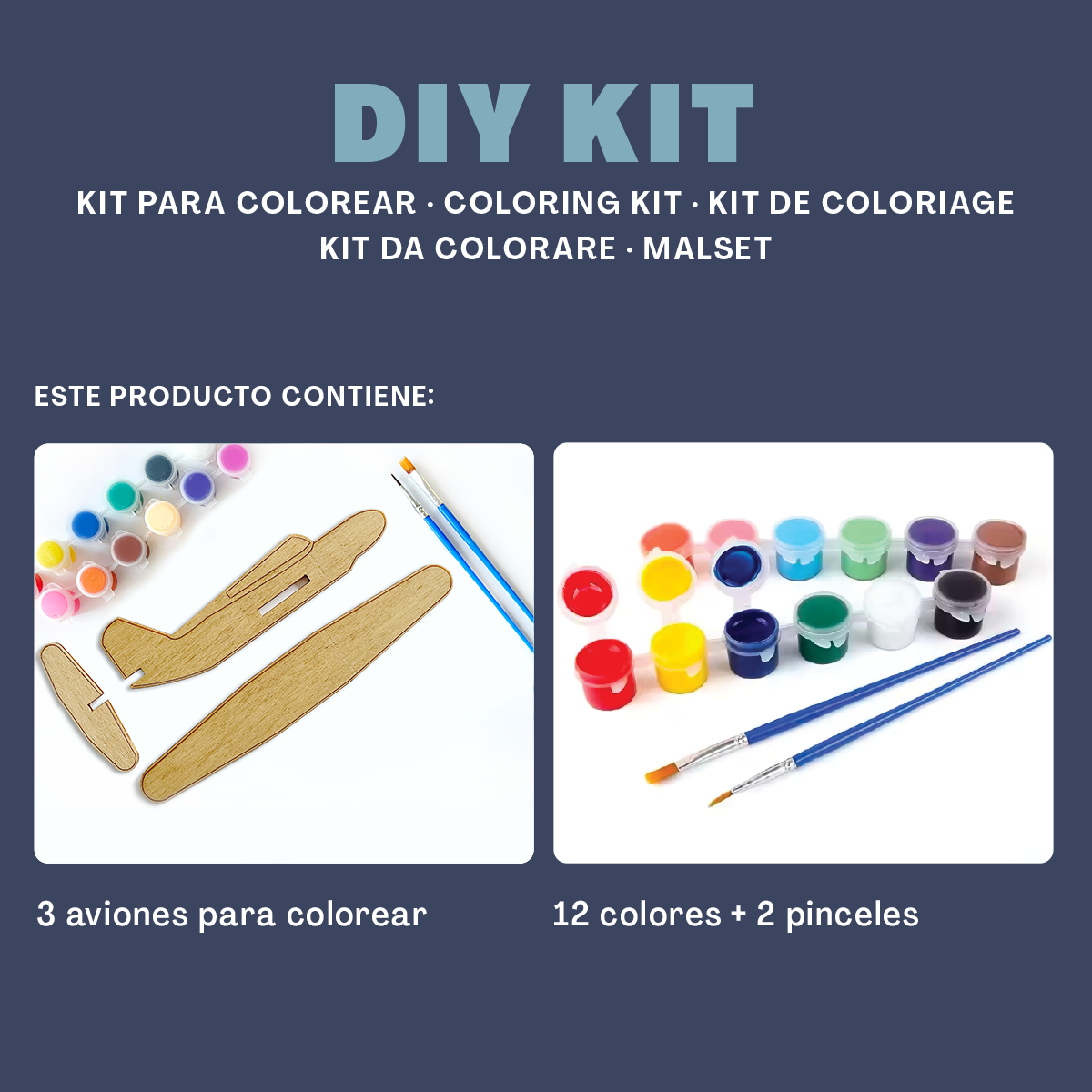 Kit para colorear - Aviones